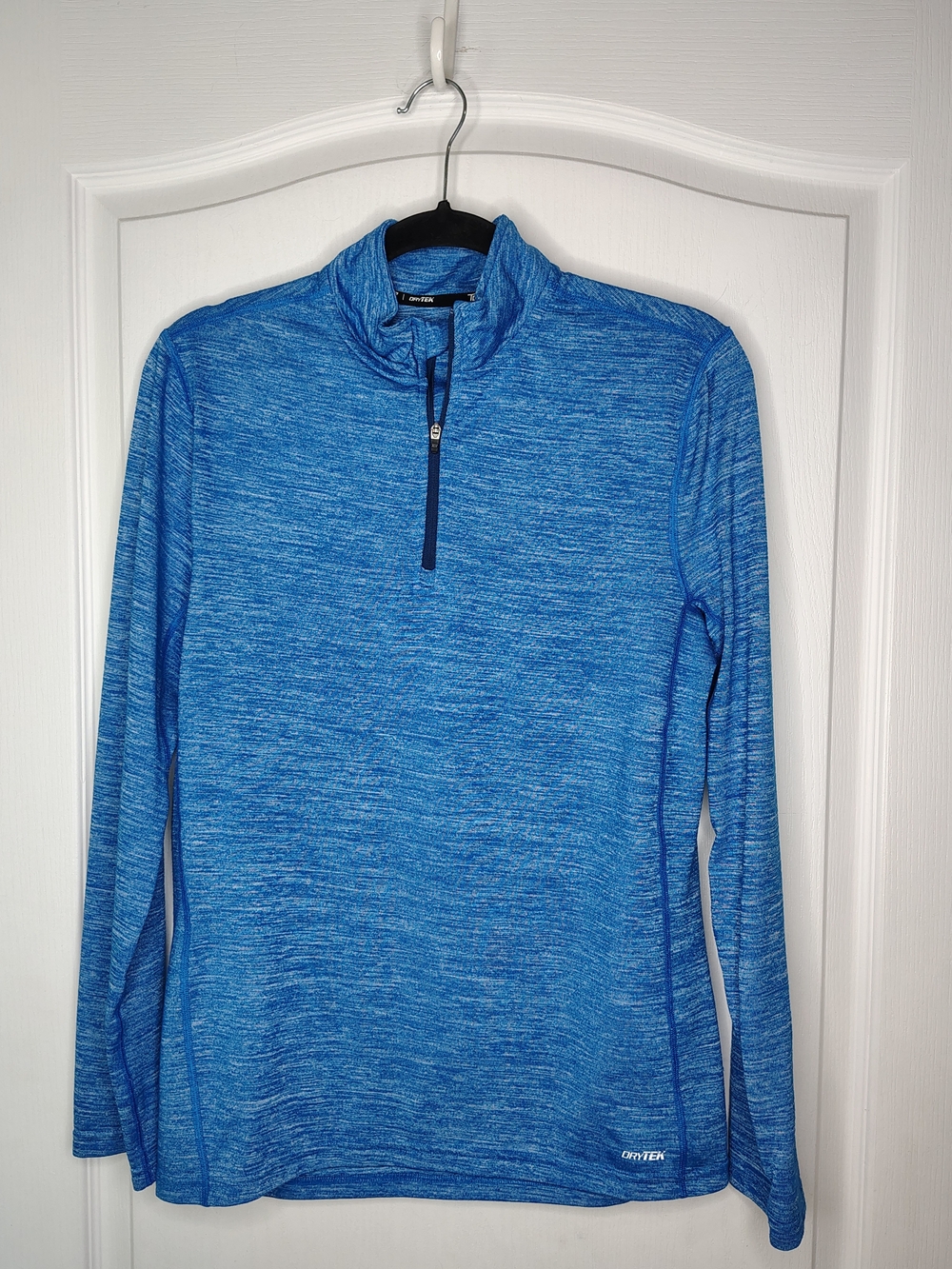 Tek Gear Dri-fit Heathered Royal Blue Quarter-Zip Pullover